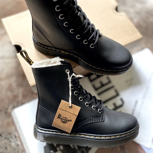 Women's Dr. Martens Zavala Combat Boots Faux Lining - Picture 6 of 16